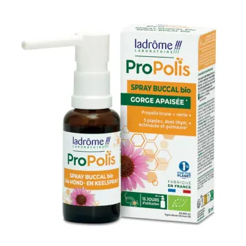 Propolis Bio Mundspray beruhigender Hals Ladrôme - Spray von 30 ml