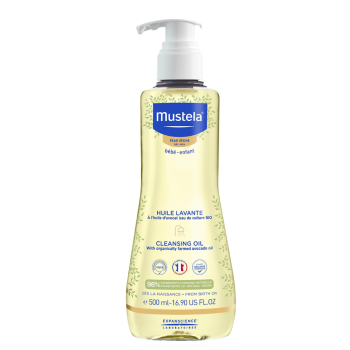 Baby Waschöl für trockene Haut Mustela - Pumpflasche 500 ml