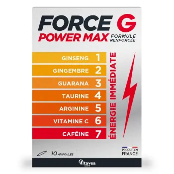 Force G Power Max Vitavea - Schachtel mit 10 Ampullen
