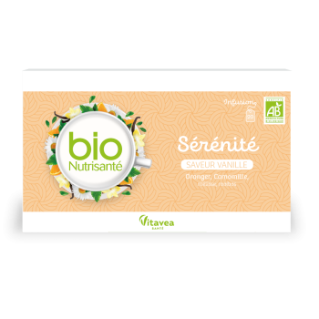 Bio Vanille Serenity Infusion Vitavea - Box mit 20 Beuteln