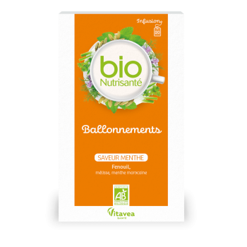Infusion Blähungen bio Vitavea - Schachtel mit 20 Beuteln