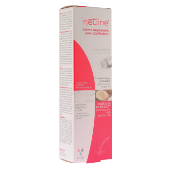 Enthaarungscreme mit Applikator Netline - 100ml Tube + 1 Applikator