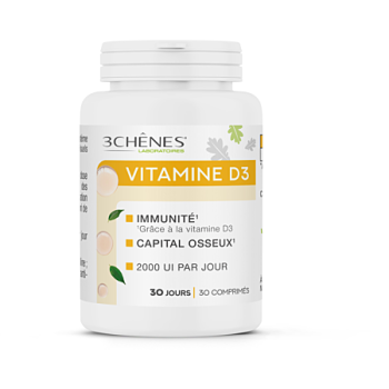 Vitamin D3 2000UI 3C Pharma - Dose von 30 Tabletten