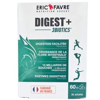 Digest+ 3Biotics Éric Favre - Packung mit 60 Kapseln