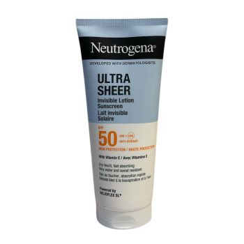 Ultra Sheer Körpermilch unsichtbarer Sonnenschutz SPF50 Neutrogena - Tube mit 200ml