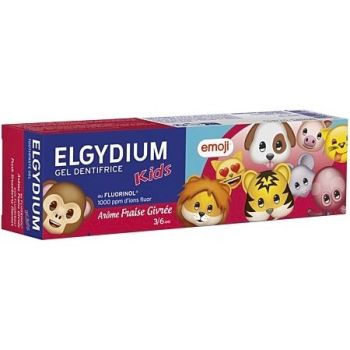 Zahnpasta für Kinder von 3-6 Jahren mit gefrorenem Erdbeeraroma Elgydium Kids - Tube mit 50 ml