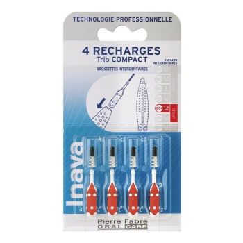 Interdentalbürsten 1,5 mm Trio Compact Inava - 4 Nachfüllpackungen