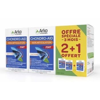 Chondro-Aid 100% Gelenk stark Arkopharma - 3 Schachteln mit 60 Kapseln Sonderangebot 2+1 gratis