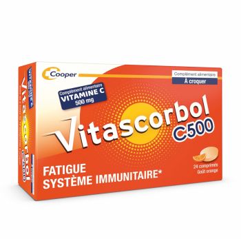 Vitascorbol Vitamin C ohne Zucker 500 mg - Packung mit 24 Tabletten