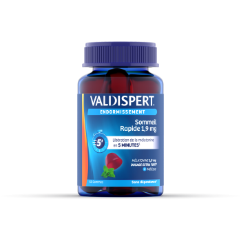 Schneller Schlaf Valdispert - 60 Gummis pro Dose