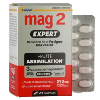 Mag 2 Expert Cooper - Packung mit 90 Tabletten