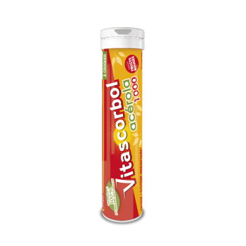 Vitascorbol Acerola 1000 Kautabletten - Packung mit 18 Tabletten