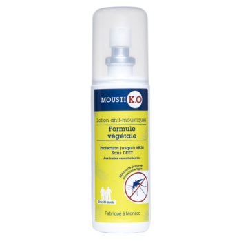 Mousti K.O. Insektenschutzmittel pflanzliche Formel Marke Grün - Spray mit 75 ml