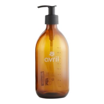 Wiederverwendbare Flasche aus bernsteinfarbenem Glas Avril - leere Flasche mit 500 ml