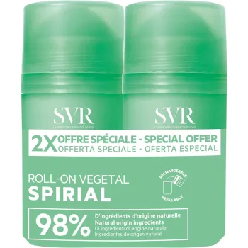 Spirial Pflanzen-Deodorant SVR - 2er-Pack Roll-ons à 50 ml