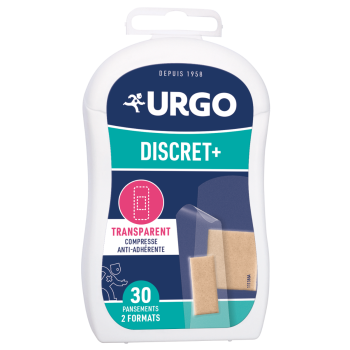 Diskrete + transparente Pflaster Urgo - Schachtel mit 30 Pflastern