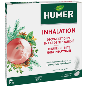 Inhalation Humer - Packung mit 8 Brausetabletten