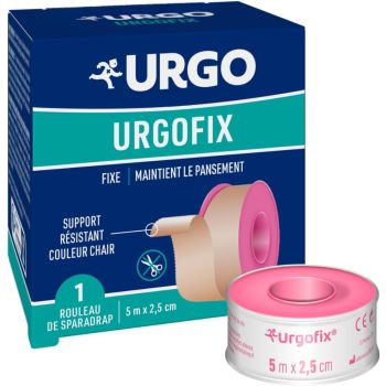 Sparadrap Urgofix gewebt hautfarben Urgo - 1 Rolle von 5mx2,5m