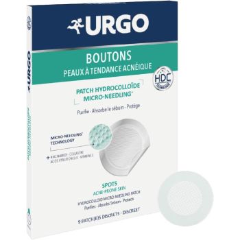 Hydrocolloid-Patch Mikronadelung Pickel Urgo - Schachtel mit 9 Patches