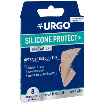 Silicone Protect+ Innovation Pflaster Medium Urgo - Schachtel mit 8 Pflastern