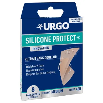 Silicone Protect+ Innovation Pflaster Medium Urgo - Schachtel mit 8 Pflastern