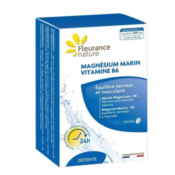 Meeresmagnesium Vitamin B6 Entspannung Fleurance Nature - 60 Tabletten