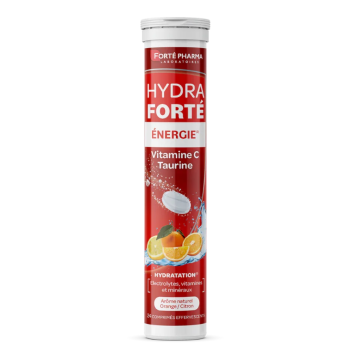 Hydra Forté Energie Booster für natürliche Hydratation, Aroma Orange-Zitrone, Forté Pharma - 24 Brausetabletten