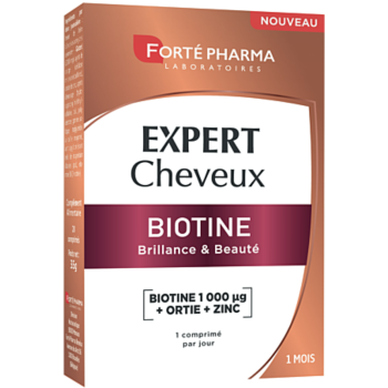 Experte Haare Biotin Forté Pharma - Packung mit 30 Tabletten