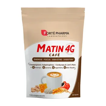 Matin 4G Café Forté Pharma - sachet de 150g (30 tasses)