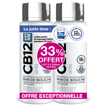 Mundspülung White CB12 - 2er Pack à 250 ml