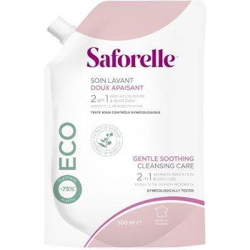 Soin lavant doux apaisant Saforelle - recharge de 500 ml