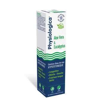 Physiologica hypertonische Meerwasserlösung Aloe Vera & Eukalyptus Gifrer - Spray mit 120 ml