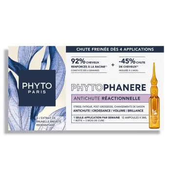 Phytophanère Anti-Haarausfall reaktives Phyto - Schachtel mit 12 Ampullen zu 5 ml