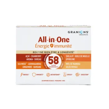 All-in-one Energie Immunität Granions - Packung mit 60 Tabletten