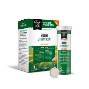 Boost Brausegeschmack Orange Dayang - Packung mit 20 Brausetabletten