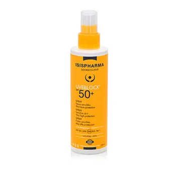 Uveblock Sonnen spray mit sehr hohem Schutzfaktor SPF50+ Isispharma - Spray mit 200ml