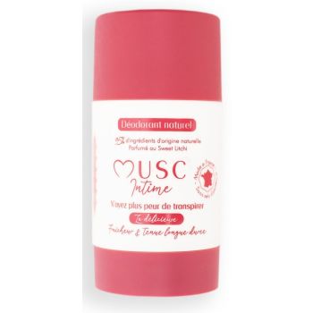 Natürlicher Deodorant mit süßer Litschi, der köstliche Musc Intime - Roll-on von 50g