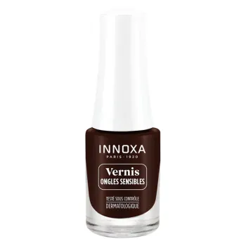 Nagellack für empfindliche Nägel Moka 712 Innoxa - Flasche mit 5 ml