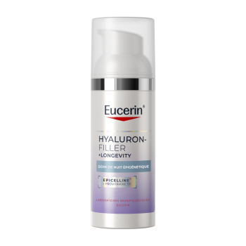 Eucerin Hyaluron-Filler + Longevity epigenetische Nachtpflege - Pumpflasche 50ml