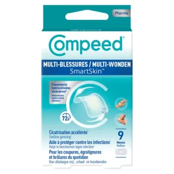 SmartSkin pansement multi-blessures moyen Compeed - 9 pansements