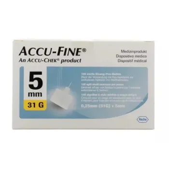 Accu-Fine sterile Einweg-Stiftkanülen Accu-Chek - Packung mit 100 Kanülen