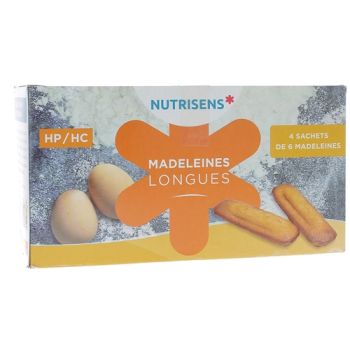 Madeleines longues HP/HC Nutrisens - Schachtel mit 4 Beuteln à 6 Madeleines