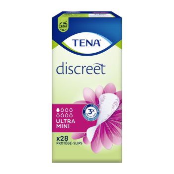 Lady Ultra Mini Slipeinlagen Discreet Tena - Packung mit 28 Slipeinlagen