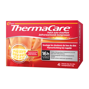 Thermacare selbstwärmende Pflaster für den unteren Rücken Cooper - Packung mit 2 selbstwärmenden Pflastern