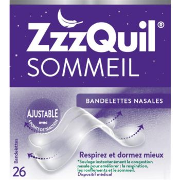 ZzzQuil Schlaf Nasenstreifen - Packung mit 26 Streifen