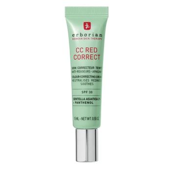 CC Red correct mit Centella Asiatica SPF30 Erborian - 15ml Tube