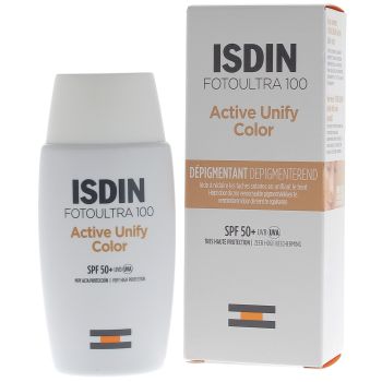 Active Unify Color depigmentierende SPF 50+ Foto Ultra 100 Isdin - Flasche mit 50 ml