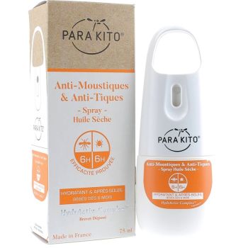 Anti-Mücken & Anti-Zecken Spray trockenes Öl Para Kito - Spray von 75 ml