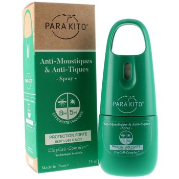 Anti-Mücken & Anti-Zecken Spray Schutz Stark Para kito - Spray von 75 ml