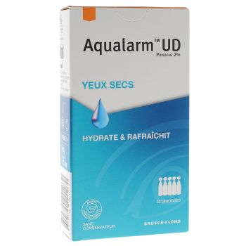 Aqualarm UD Lösung für trockene Augen - Packung mit 30 Einzeldosen
